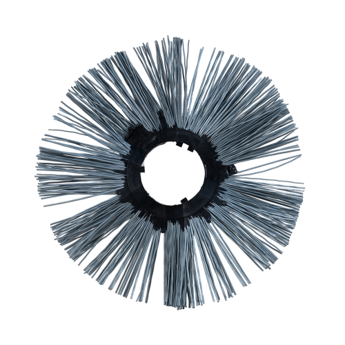 Щетка дисковая 110х400 полипропиленовая беспроставочная гнутая